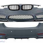 Body Kit központi rácsokkal Kidney Double Stripe alkalmas BMW 3 Series F30 (2011-2019) M3 CS Look... fotó