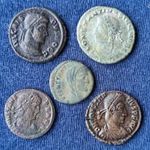 I. Constantinus és fiai !!! Crispus, Constans, Constantius, Constantinus | 5 db római érem / LOT012 fotó
