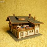 N méretű Vollmer alpesi családi ház terepasztal építéshez , vasútmodell, fotó