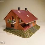 H0TT Faller kertes ház tetőtér beépítéssel, belső terasszal szép állapot , terepasztal, vasútmodell fotó