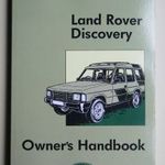 Land Rover Discovery kezelési kézikönyv (Publication No. SJR 820 ENHB 90) fotó