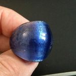 17 és 18 méretű kék üveg gyűrű fotó