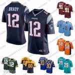 Amerikai Foci NIKE NFL MEZ Összes Csapat és Játékos Mezek Patriots Packers Brady Gronkowski fotó