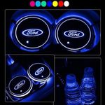 2 db LED több színű Ford emblémás poháralátét autóba fotó