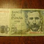 Spanyolország 1000 peseta 1979 fotó