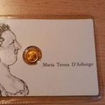 Mária Terézia, 8 karátos arany érme, zárt műanyag tokban fotó