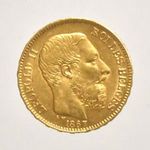 1867 Belga Királyság Leopold II. arany 20 francs ( PAP428 ) fotó