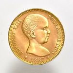 1887 ( 1962 ) Spanyolország arany 20 peseta -PAP147 fotó