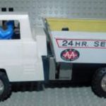 Régi, retro TOMY japán elemes fém-műanyag játékautó. TAKARA Rescue Truck. Vintage Battery Toy. fotó