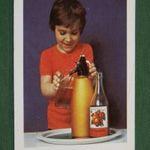 Kártyanaptár, Erdei szörp üdítőital Erdei termék vállalat gyerek modell szódás szifon , 1982, , S, fotó