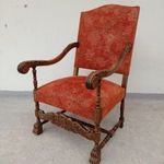 antik dúsan faragott reneszánsz szék trónszék fotó