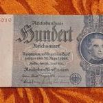 1924-es GERMANY - 100 Reichsmark horogkeresztes bankó !(L1158) fotó