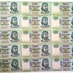 15db 200 Forint bankjegy 200Ft / 2006 - 2007 / FA FB FC betűjelek fotó