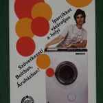 Kártyanaptár, ÁFÉSZ szövetkezeti áruház, Hajdu mosógép, női modell, 1975, , B, fotó