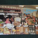 Kártyanaptár, Élelmiszer ABC áruházak, Pécs, csemege pult, 1989, , T, fotó