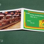 Kártyanaptár, Déli ABC áruház, Budapest, grafikai, vonat, vasút, csemegepult, 1980, , B, fotó