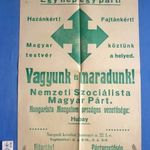 Egy Klasszikus Zöld-Fehér Nagy Nyilas Plakát-VAGYUNK és MARADUNK--(58/42 cm)-RR fotó