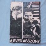 régi mozi plakát retro mozi plakát a svéd asszony szovjet svéd film mozifilm plakát 1972 mahir fotó