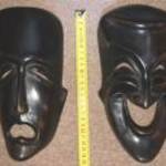 Faragott afrikai maszk (fa) 25cm eladó fotó