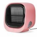 Hordozható mini léghűtő ventilátor (USB - rózsaszín) - Bewello fotó