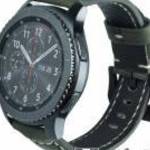 Valódi bőr okosóra szíj - 95mm + 120mm hosszú, 22mm széles - SAMSUNG Galaxy Watch 46mm / SAMSUNG Gea fotó
