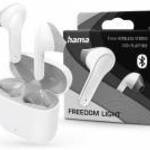 HAMA FREEDOM LIGHT bluetooth fülhallgató, headset - FEHÉR - v5.1, TWS, töltőtok - GYÁRI fotó