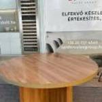 Körasztal, kerekasztal, Steelcase X-lábú asztal - használt 120 cm fotó