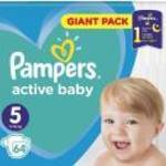 Pampers Active Baby 5 Giant Pack pelenka 11-16kg 64db fotó