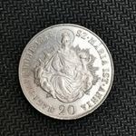 V. Ferdinánd ezüst 20 Krajcár 1848 KB - SZ.MÁRIA FELIRATTAL fotó