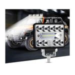 54W Szuper erős LED munkalámpa, szúrófény járművekre/ szögletes IP67 18LED fotó