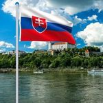 Zászlótartó rúd szlovák zászlóval fotó