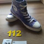 (112.) Converse lila, magas szárú tornacipő 38-as, használt fotó