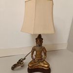 Antik Buddha buddhista Burma szobor asztali lámpa búrával 453 8236 fotó