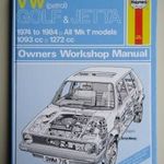 Volkswagen Golf és Jetta javítási könyv (1974-1984) Haynes fotó
