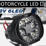 Motorkerékpár motor autó ebike LED lámpa 12V vízálló 6 LED NAPPALI FÉNY DRL ködlámpa = KIÁRUSÍTÁS fotó