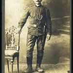 Gatter műterem, Zimony, Vajdaság, magyar katona bajonettel, egyenruhában, 1890-es évek, Eredeti C... fotó
