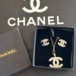 Chanel gyönyörű nyaklánc, fülbevaló szett. fotó