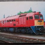 Képeslap, levelezőlap - MÁV M62 dízel-villamos mozdony vasút állomás vonat Budapest-Kőbánya (V1) fotó
