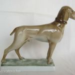 Zsolnay porcelán vizsla kutya 20 cm fotó