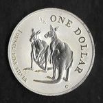 1999. Ausztrália , 1 Dollar Kenguru színezüst unciás érme Ag fotó