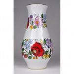 1R421 Kalocsai népi motívumos porcelán váza 19 cm fotó