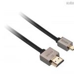 GoGEN HDMI / HDMI micro kábel, 1, 5m, v1.4, aranyozott, High speed, ethernet-tel fotó