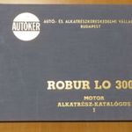 ROBUR LO 3000 motor alkatrész-katalógus I. fotó