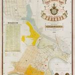 1881 Arad szabad királyi város belhatár hálózatának térképe - Nagyon dekoratív térkép (*311) fotó