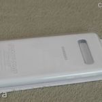 Új! Samsung Galaxy S10 szilikon hátlaptok, tok (GYÁRI EF-PG973TWEGWW) fehér fotó
