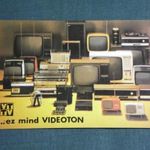Kártyanaptár, VIDEOTON rádió, televízió, hangfal, magnó, lemezjátszó 1978 , PI, fotó