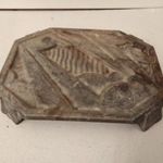 antik öntöttvas zománcozott art deco konyhai edény alátét nr. 79 fotó