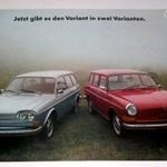 3db VW retró prospektus + Autólegendák Trabant 601 - 2db újság fotó