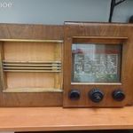 EKA 219 régi antik elektroncsöves rádió hiányos fotó
