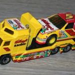 Matchbox (Team Convoy) Kenworth Cabover Racing Transporter + Chevrolet Lumina - Kellogg's Racing fotó